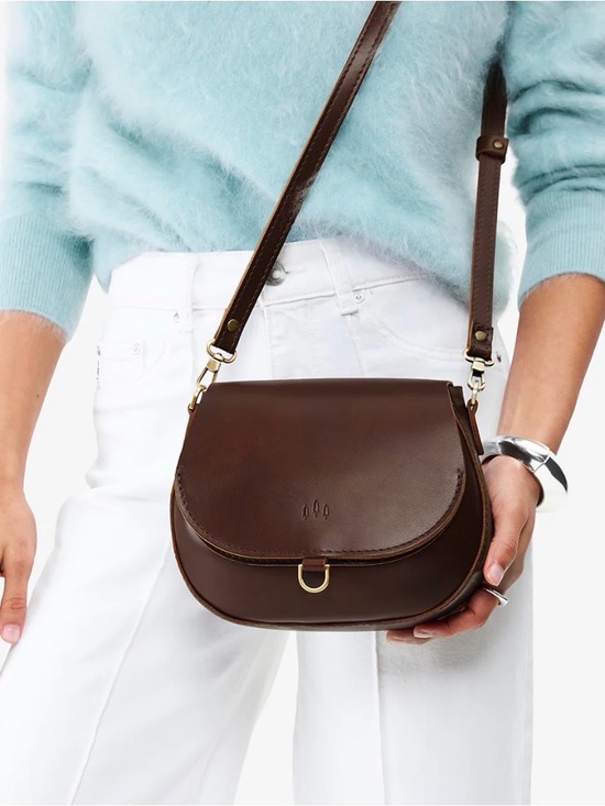 Portland Leather Handbags - Portland Leather Brown Monaco Small Crossbody Bag